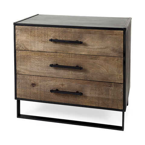 Alvin Medium Brown Mango Wood Accent Cabinet-1