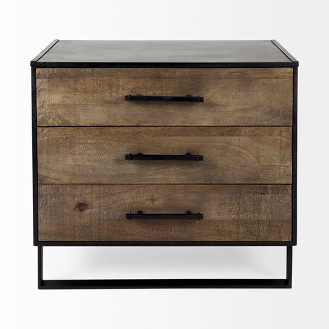 Alvin Medium Brown Mango Wood Accent Cabinet-2