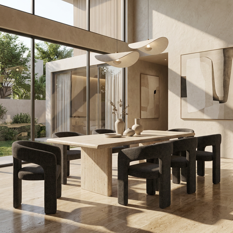 Amara Charcoal Modern Upholstered Dining Chair 