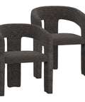 Amara Charcoal Modern Upholstered Dining Chair -1