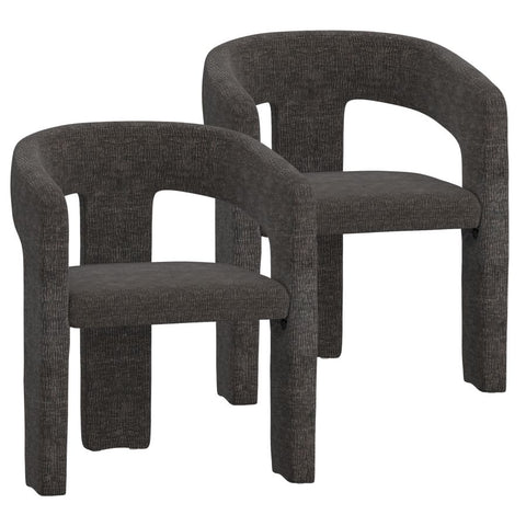 Amara Charcoal Modern Upholstered Dining Chair -1