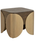 Amarula Dark Brown Timber-Look Concrete End Table-4