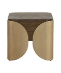 Amarula Dark Brown Timber-Look Concrete End Table-5