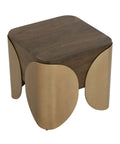 Amarula Dark Brown Timber-Look Concrete End Table-6