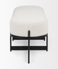 Amelia Cream Boucle Bench-2