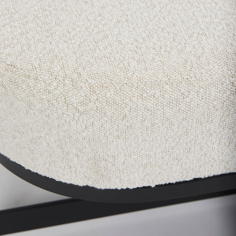 Amelia Cream Boucle Bench-4