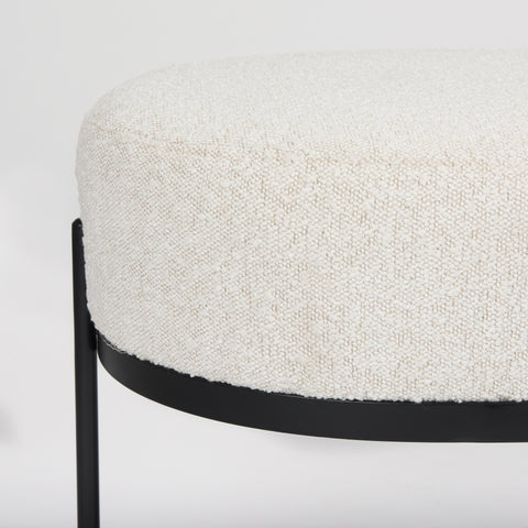 Amelia Cream Boucle Bench-5