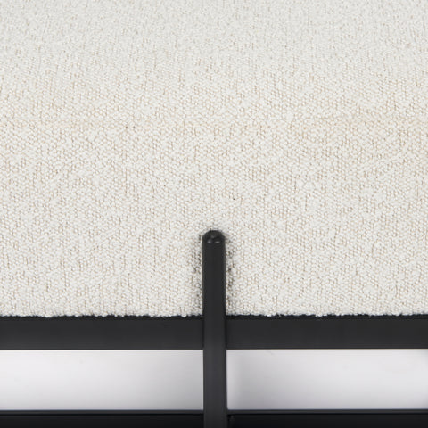 Amelia Cream Boucle Bench-6