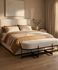 Amelia Cream Boucle Bench