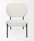 Amelia Cream Boucle & Black Metal Accent Chair-2