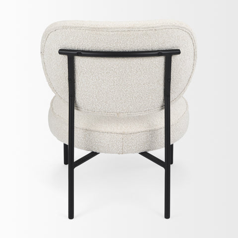 Amelia Cream Boucle & Black Metal Accent Chair-4