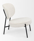Amelia Cream Boucle & Black Metal Accent Chair-5