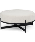Amelia Cream Boucle Ottoman -1