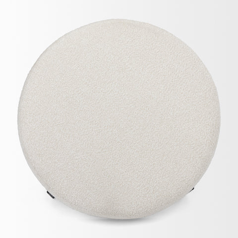 Amelia Cream Boucle Ottoman -5
