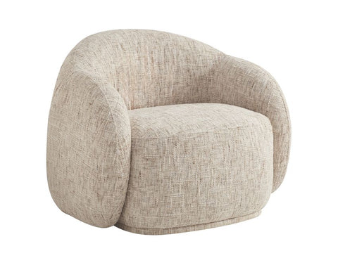 Amriel Beige Fabric Accent Chair-1