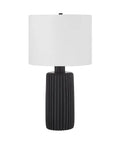 Anada Matte Black Ceramic Table Lamp-1