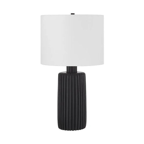 Anada Matte Black Ceramic Table Lamp-1