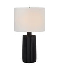 Anada Matte Black Ceramic Table Lamp-2