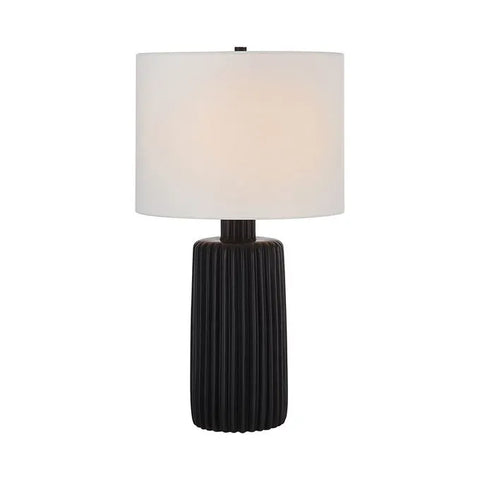 Anada Matte Black Ceramic Table Lamp-2