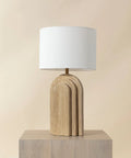 Ancona Natural Travertine Table Lamp -1