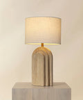 Ancona Natural Travertine Table Lamp -2