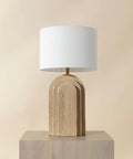 Ancona Natural Travertine Table Lamp -3