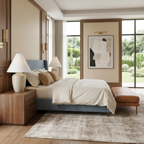 Anne Taupe Glazed Ceramic Table Lamp