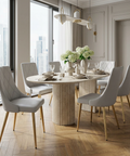 Antoine Grey Faux Leather Dining Chairs
