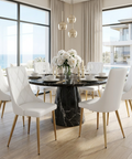 Antoine White Faux Leather Dining Chairs - Set of 2