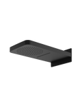Aquasheet 2872 Black Dual-Function Wall-Mount Rainhead - Aquabrass