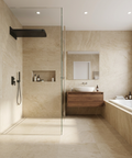 Aquasheet 2872 Black Dual-Function Wall-Mount Rainhead - Aquabrass