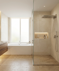 Aquasheet 2872 Brushed Nickel Dual-Function Wall-Mount Rainhead - Aquabrass