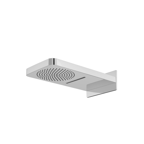 Aquasheet 2872 Polished Chrome Dual-Function Wall-Mount Rainhead - Aquabrass-1