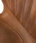 Arabella Cognac Faux Leather Swivel Office Chair-5