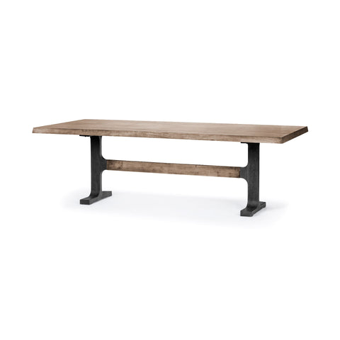 Araxi 95" Brown Mango Wood Dining Table-1