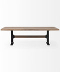 Araxi 95" Brown Mango Wood Dining Table-2