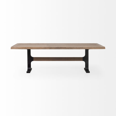 Araxi 95" Brown Mango Wood Dining Table-2
