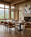 Araxi 95" Brown Mango Wood Dining Table