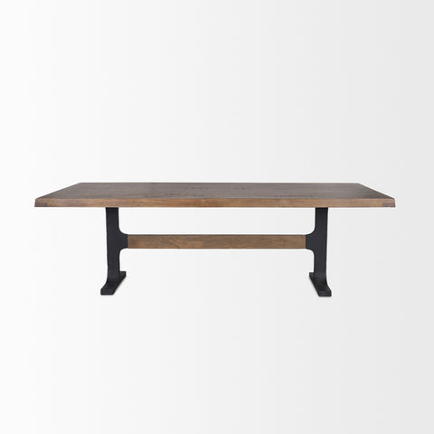 Araxi 95" Medium Brown Mango Wood Dining Table - 3