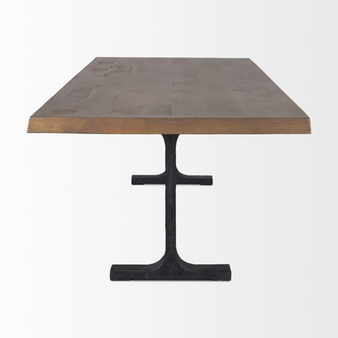 Araxi 95" Medium Brown Mango Wood Dining Table - 4