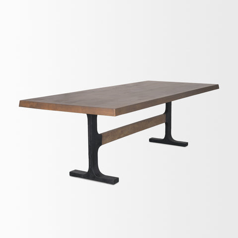 Araxi 95" Medium Brown Mango Wood Dining Table - 5