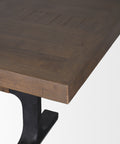 Araxi 95" Medium Brown Mango Wood Dining Table - 6