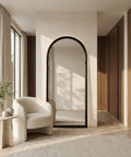 Arcade Black Full Length Mirror 
