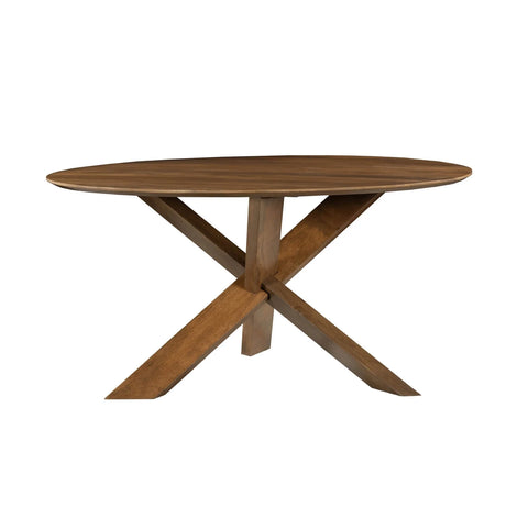 Arcadia Solid Mango Wood Round Dining Tabl-1