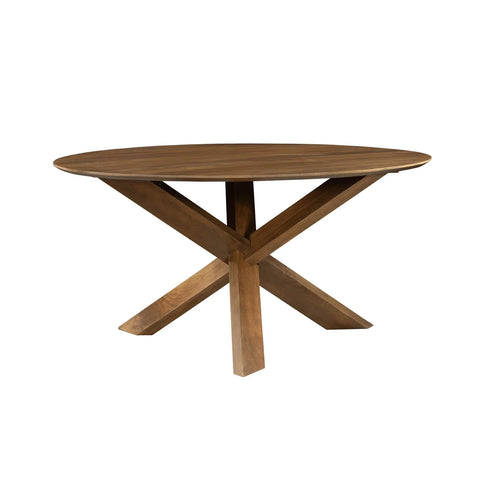 Arcadia Solid Mango Wood Round Dining Tabl-2