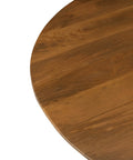 Arcadia Solid Mango Wood Round Dining Tabl-4