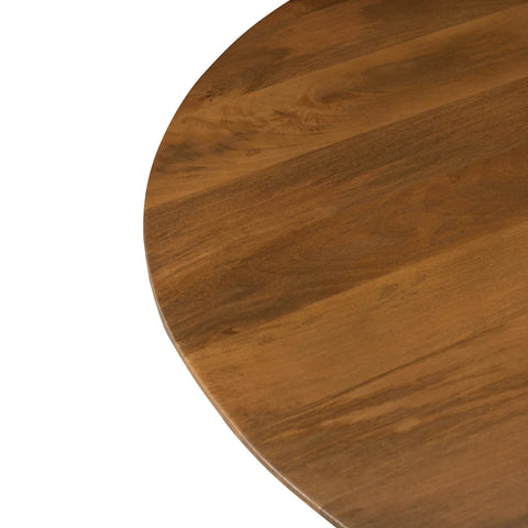 Arcadia Solid Mango Wood Round Dining Tabl-4