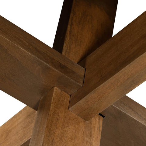 Arcadia Solid Mango Wood Round Dining Tabl-8