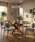 Arcadia Solid Mango Wood Round Dining Table