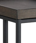 Arden Charcoal Grey Oak C-Shaped End Table -4